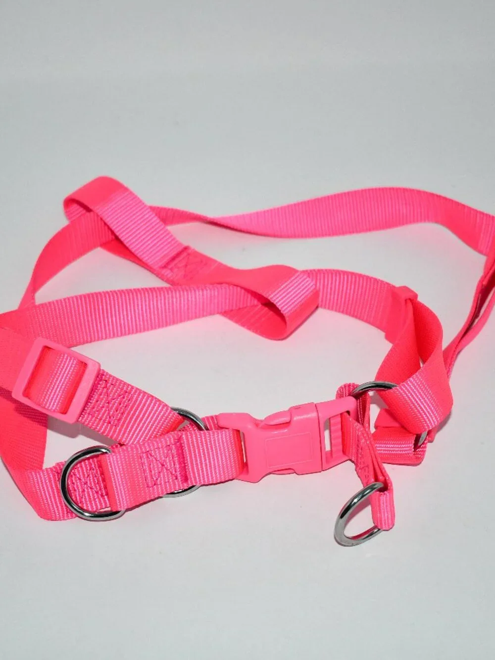 Vibrant Life Large Dog Harness HOT Pink Adjustable 2-in-1 Harness 50-90 lbs NWO